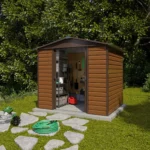 Abri de Jardin Métal Yardmaster 4,2 m² - Aspect Bois - Sans Déclaration de Travaux – Image 3