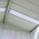 Abri de Jardin Métal Yardmaster Bleu Aspect Bois 6,44 m² - Kit d'Ancrage Inclus – Image 5