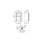 Poêle à Bois Cuisinière ETNA Pramoda 14 kW - Four et Plaques Fonte – Image 5