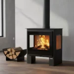 Poêle à Bois Panoramique ETNA Shiva 10 kW - 3 Vitres - Bûches 56 cm