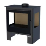 Poêle à Bois Panoramique ETNA Shiva 10 kW - 3 Vitres - Bûches 56 cm – Image 4
