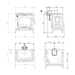 Poêle à Bois Fonte La Nordica Isotta.16 - 11,9 kW - Chargement Latéral – Image 3