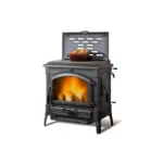 Poêle à Bois Fonte La Nordica Isotta Con Cerchi 16 - 11,9 kW avec Plaque de Cuisson – Image 3