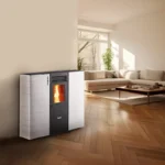 Poêle à Granulés Canalisable ETNA Ricanto 10 kW - Extra Plat & 2 Sorties