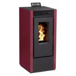 Poêle à Granulés Étanche ETNA Vittoria Plus 14 kW Bordeaux - Autonomie 34h – Image 2