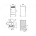 Poêle Mixte Bois et Granulés Bronpi BiWood - 11,2 kW - Fonctionne sans Électricité – Image 5